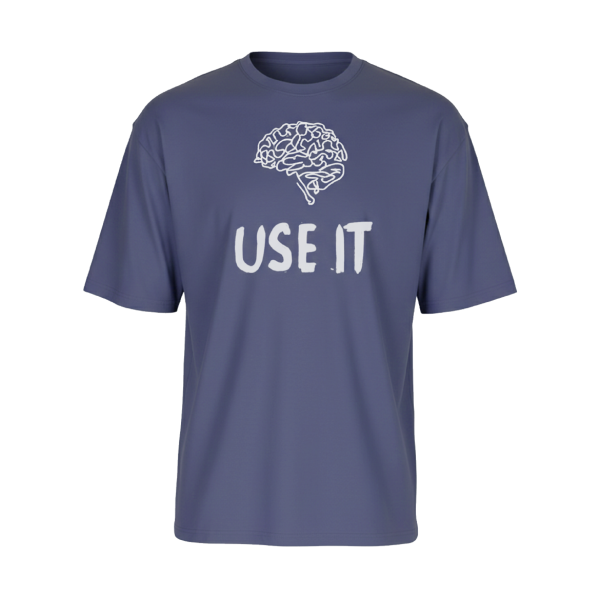 100Fit Use It Brain Print T-Shirt