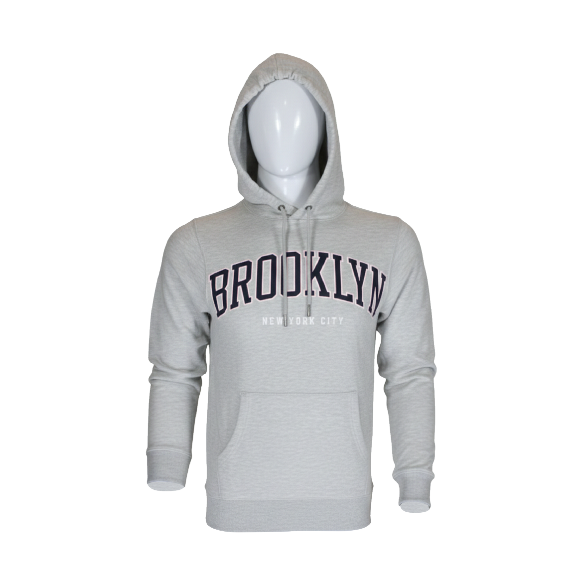 100 Fit Grey Brooklyn Hoodie