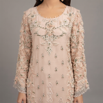 Blush Pink Heavy Embroidered Suit