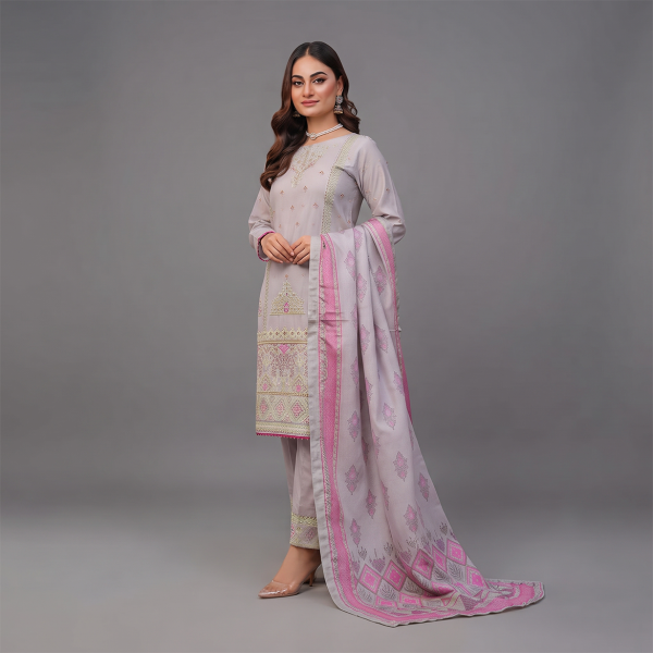 Blush Pearl Embroidered Luxe 3-Piece Suit