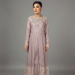 Embellished Mauve Anarkali Maxi Set
