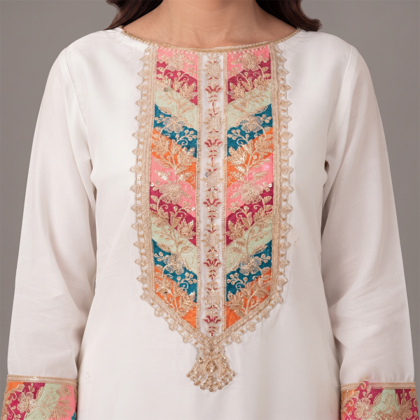 Ivory Blossom Embroidered 3-Piece Suit