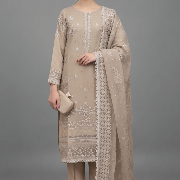 Beige Blossom Suit