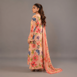 Coral Floral Dress