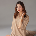 Women's Minimalist Beige Co-ord Set