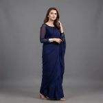 Midnight Sapphire Grace Saree