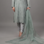 Sage Monochrome Embroidered Ensemble