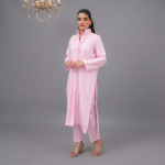 Blush Elegance Solid 2-Piece Co-Ord Set