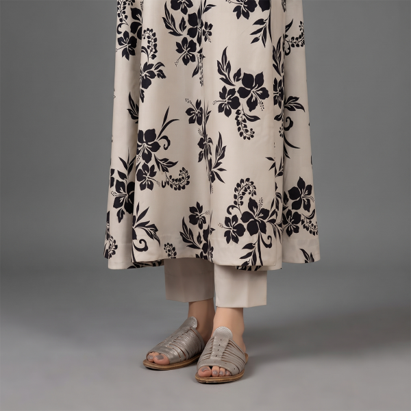 Beige Floral Maxi