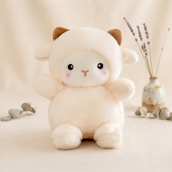 cute lamb doll plush toy