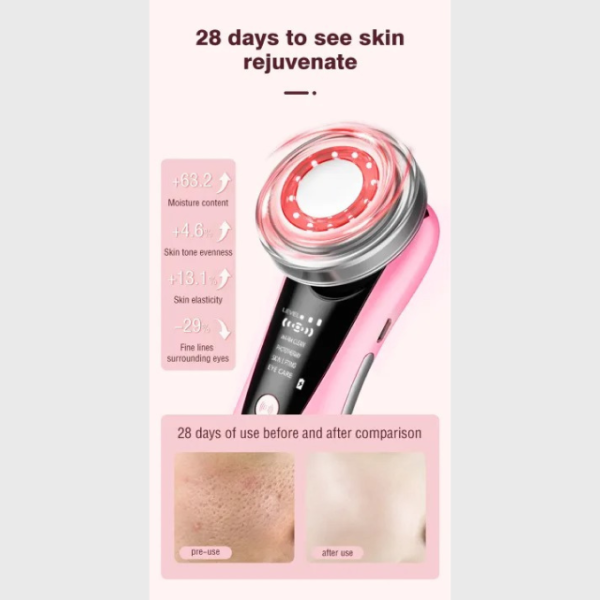 RF & EMS Anti-Aging Facial Massager – Deep Clean & Skin Tightening