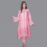 The Royal Cobalt Embroidered Silk Tunic Set