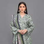 Sage Green Botanical Printed 3-Piece Suit