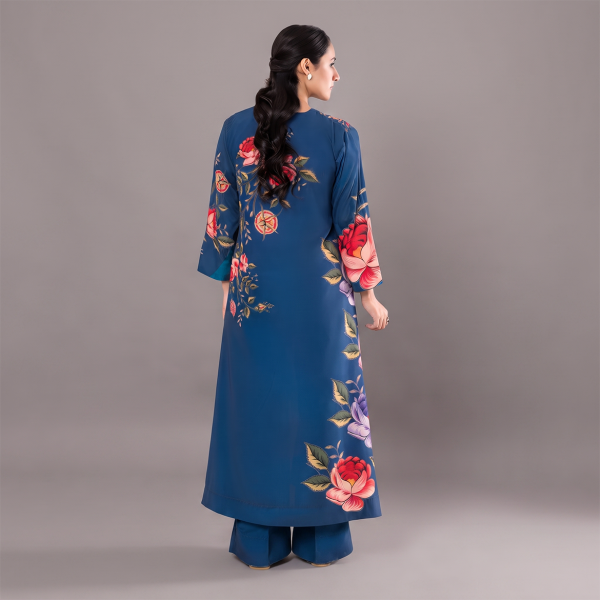 Midnight Azure Rose Suit