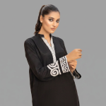 Noir Grecian Key Silk Set with Silver Border