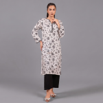 Monochrome Floral Printed 2-Piece Co-Ord Set