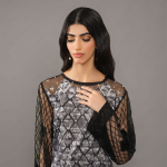 Serpent Noir Crop Top Skirt