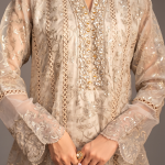 Luxe Embroidered Anarkali with Organza Dupatta