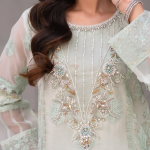Mint Pearl Embroidered Luxury