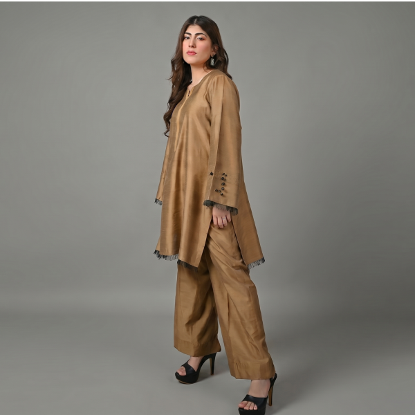 Premium Tan Co-Ord Kurta Set