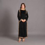 Majesty Embroidered Velvet Maxi