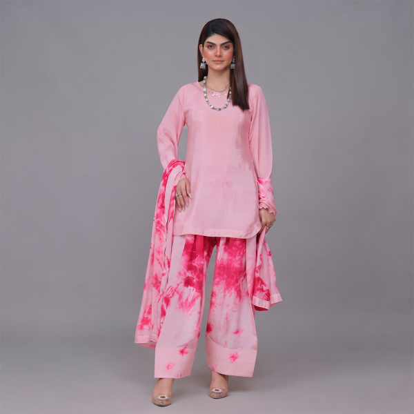 Blush Tie-Dye Elegance 3-Piece