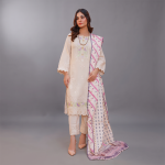Ivory Blossom Embroidered Suit Set