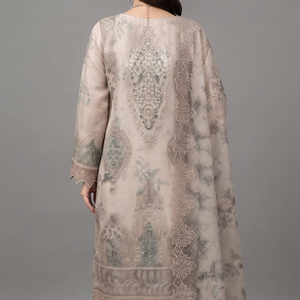 Pearl Mist Embroidered Luxury 3-Piece Suit