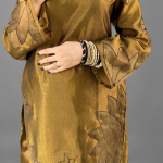 Gold Lotus Luxe Silk Suit