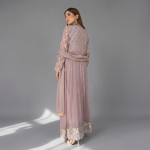 Embellished Mauve Anarkali Maxi Set