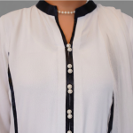 Chic Ivory & Black Lace Ensemble
