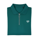 Dark Green 100Fit Zipper Polo T-Shirt
