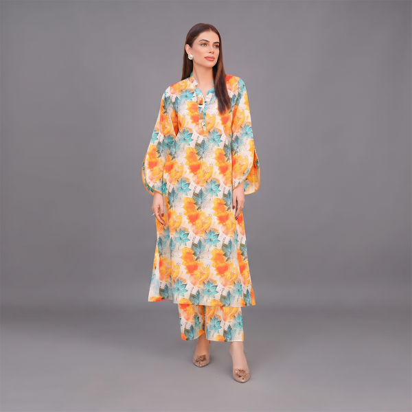 Autumn Bloom Printed Kurta Set