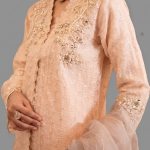 Peach Organza Luxe 3-piece festive