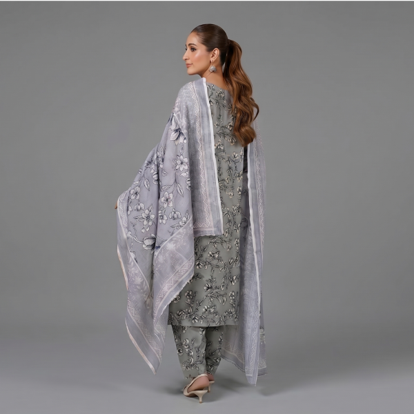 Grey Floral Printed Co-ord Set