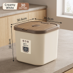Chuanhang Japanese-Style Rice Bucket for Home Use, Food-Grade Rice, Grains, Flour, Simple Grain Storage Bucket, Rice and Flour Storage Container