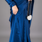 Midnight Cobalt Satin Elegance