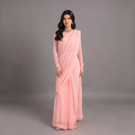 Blush Serenity Georgette Saree