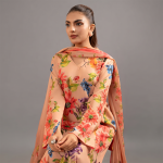 Coral Floral Dress