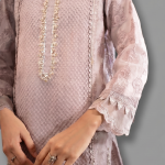Premium Textured Blend & Organza 3-piece festive