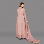 Manahil Embroidered Dusty Rose  Festive Anarkali Set