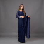 Midnight Sapphire Grace Saree