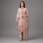 Ethereal Blush Floral Embroidered Ensemble