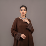 Sophisticated Chocolate Brown Raw Silk Suit