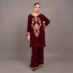 Royal Garnet Velvet Suit