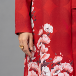 Crimson Bloom Layered Co-Ord Suit