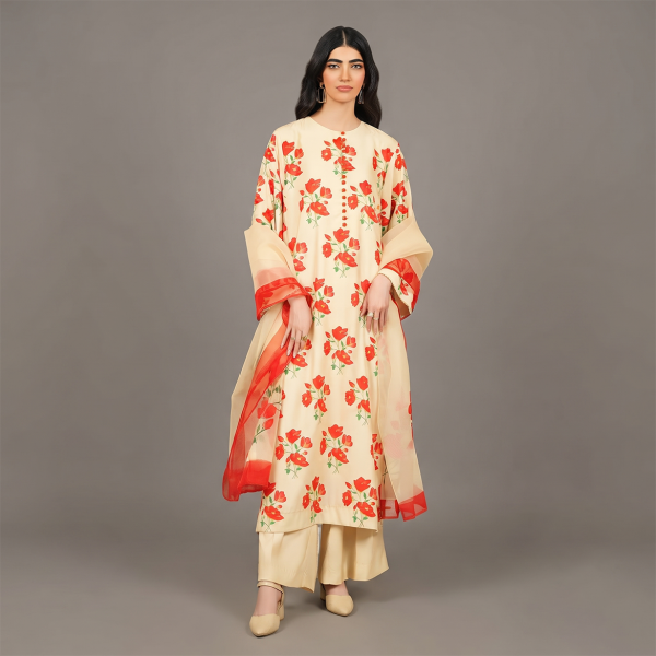 Ivory Poppy Bloom Suit
