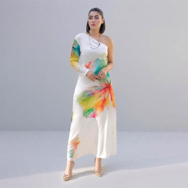 Elegant  Floral Print Maxi Dress for Women