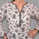 Monochrome Floral Printed 2-Piece Co-Ord Set