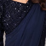 Midnight Stardust Sequin Saree